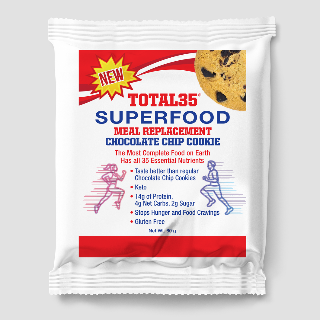 Total35® SuperFood Chocolate Chip Cookies - Case of 12